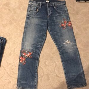 Citizens of humanity embroidered jeans